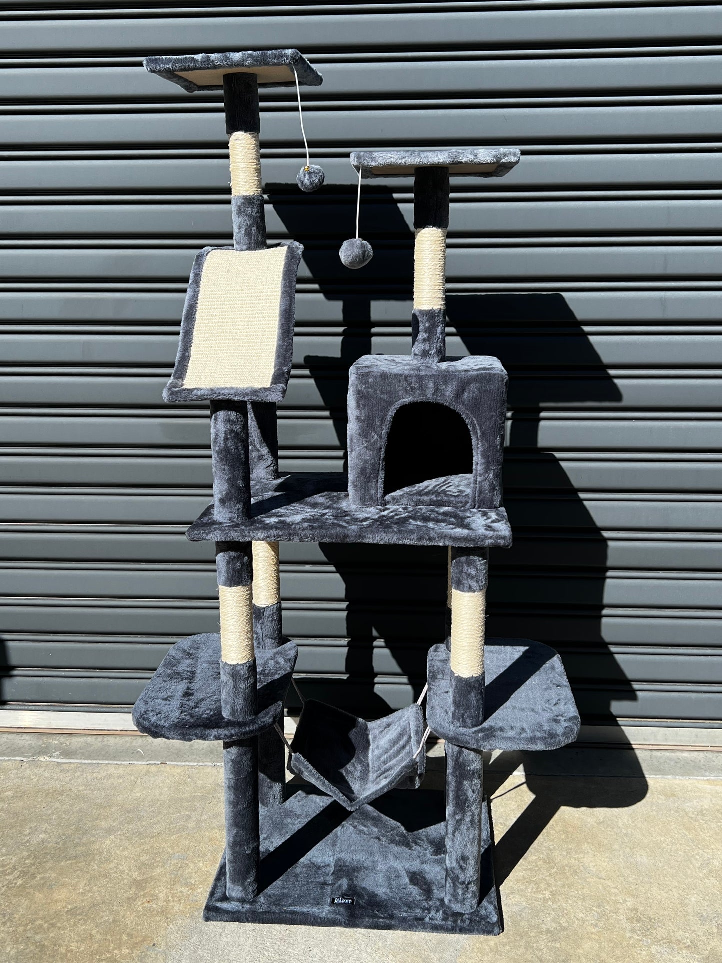 Cat Tree 171cm Tower Scratching Post Scratcher Wooden Condo House Bed