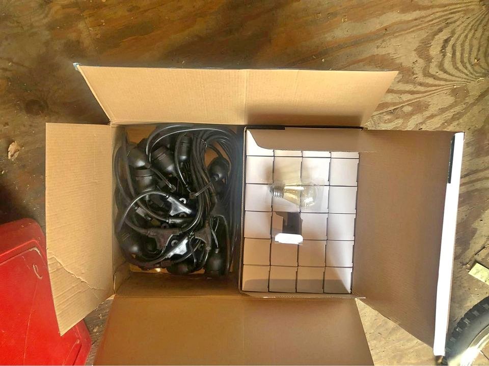 Outdoor string lights new 20m 20 bulb
