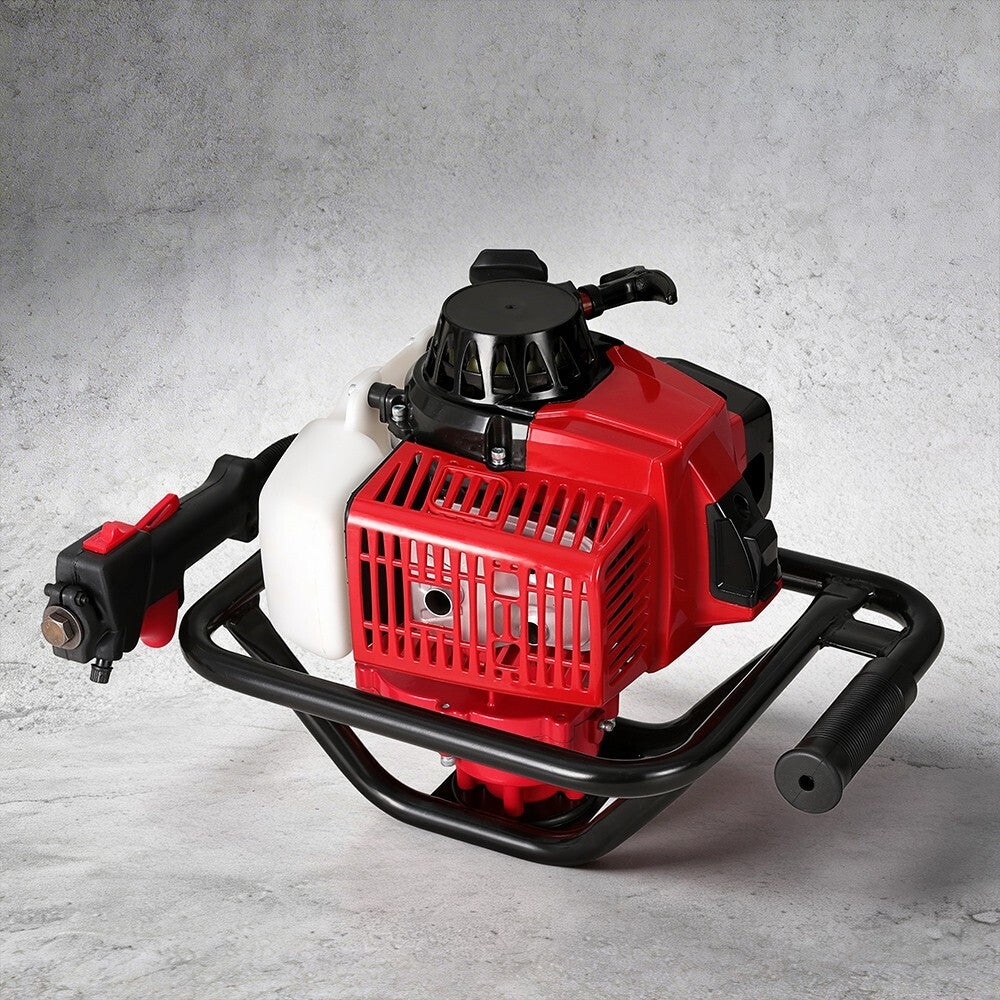 Post Hole Digger Motor Only Petrol Hand Engine Diggers Easy start Red