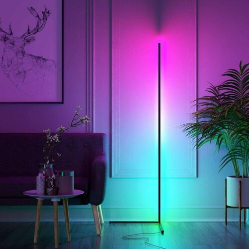 RGB LED Corner Floor Lamp Color Changing Standing Light