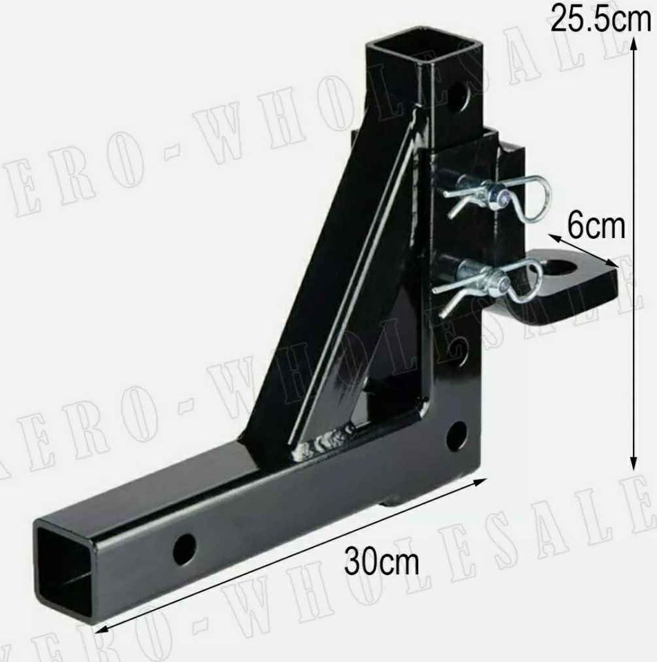 Tow bar Adjustable Towing Ball Mount Tongue Hitch Trailer Car Bike Rack Boat 9