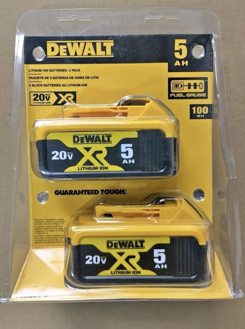 DeWalt 20V Max XR 5.0Ah Lithium-Ion Battery