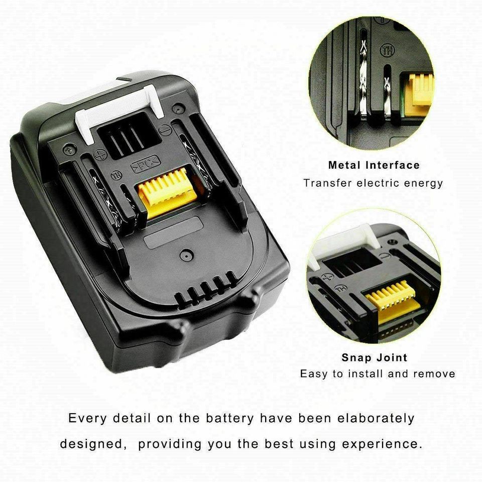 6.0Ah For Makita Battery 18V BL1830 BL1840B BL1850B BL1860 Li-Ion LXT AU