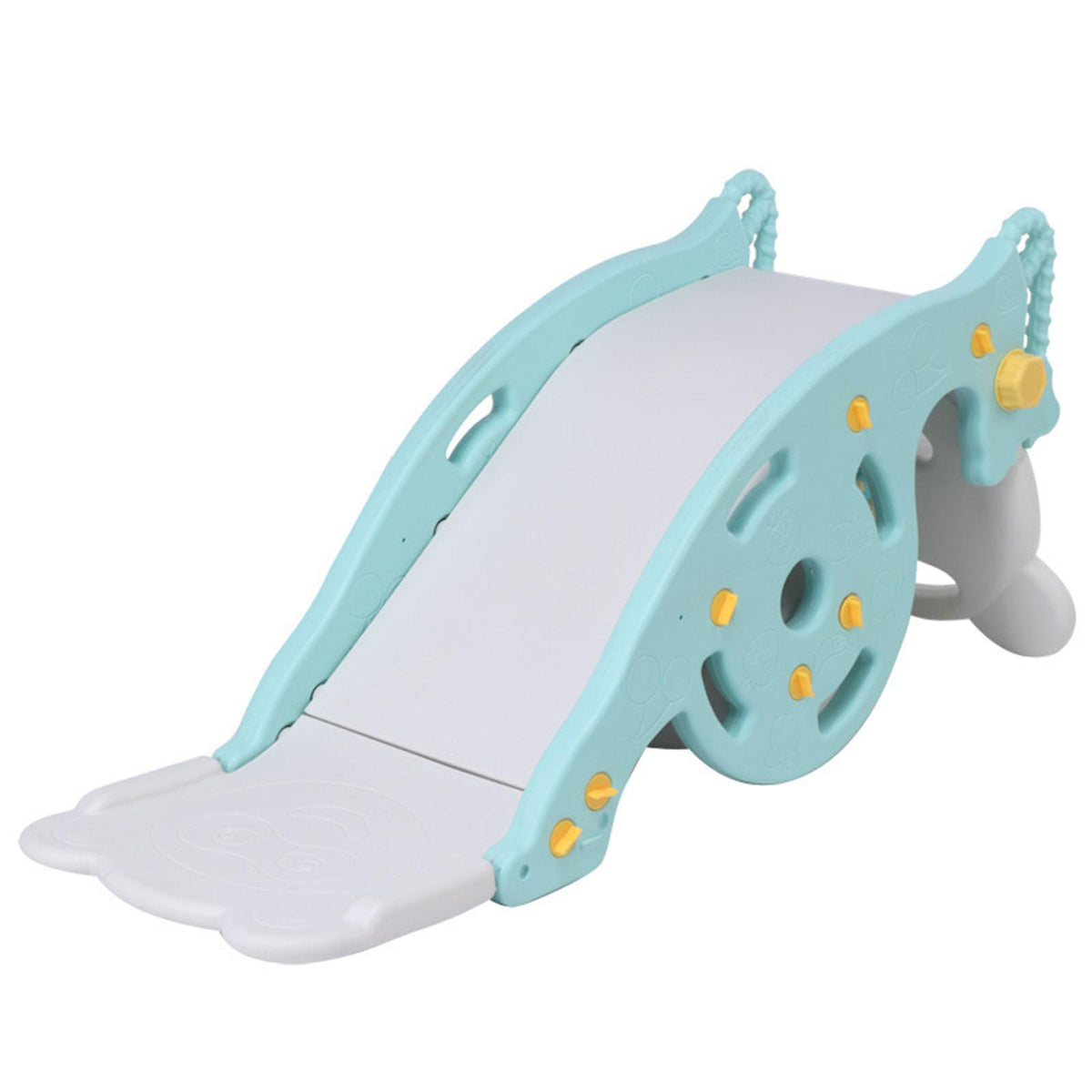 3 in 1 Kids Slide and Rocking Toy Blue Panda - Brand New