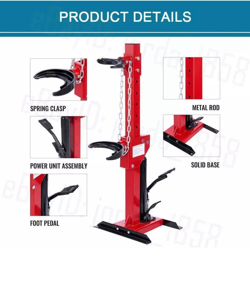 Coil Spring Compressor 4.5 Ton/9920 LBS Auto Strut Hydraulic Compressor Removing
