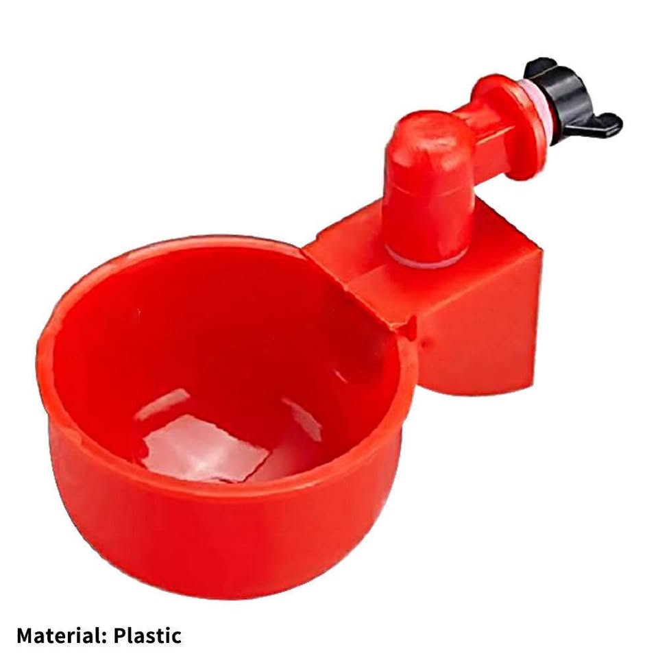 6x Automatic Chicken Water Cup Waterer Poultry Drinking Bowl Feeder Drinker Tool