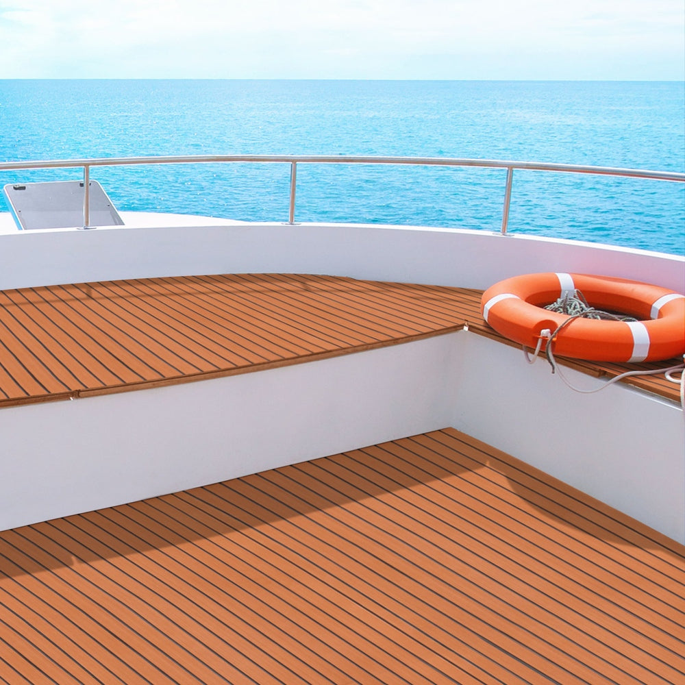 EVA Foam Boat Flooring Mat, 240 x 90cm (Dark Brown)