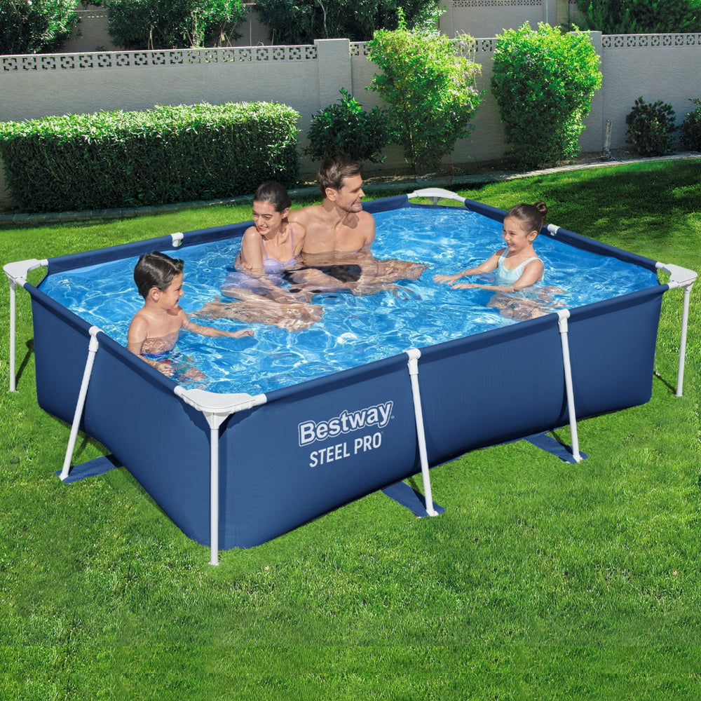 259 x 170 x 61cm Steel Frame Above Ground Pool, 2300L