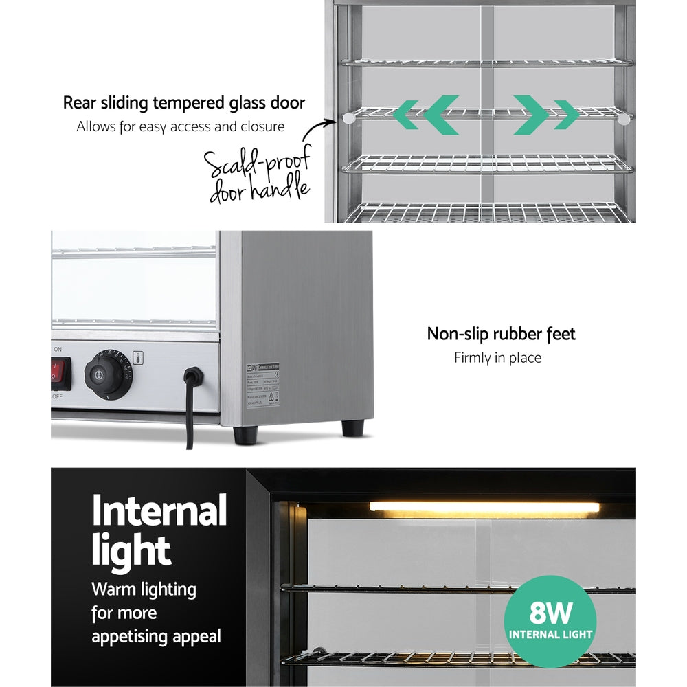 54cm Commercial Hot Food Display Showcase Cabinet