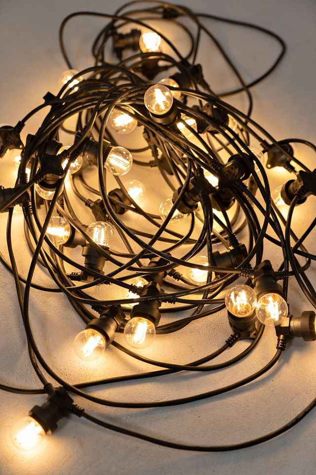 20M 20 bulb LED Festoon String Lights Party Garden Lighting Decor Waterproof