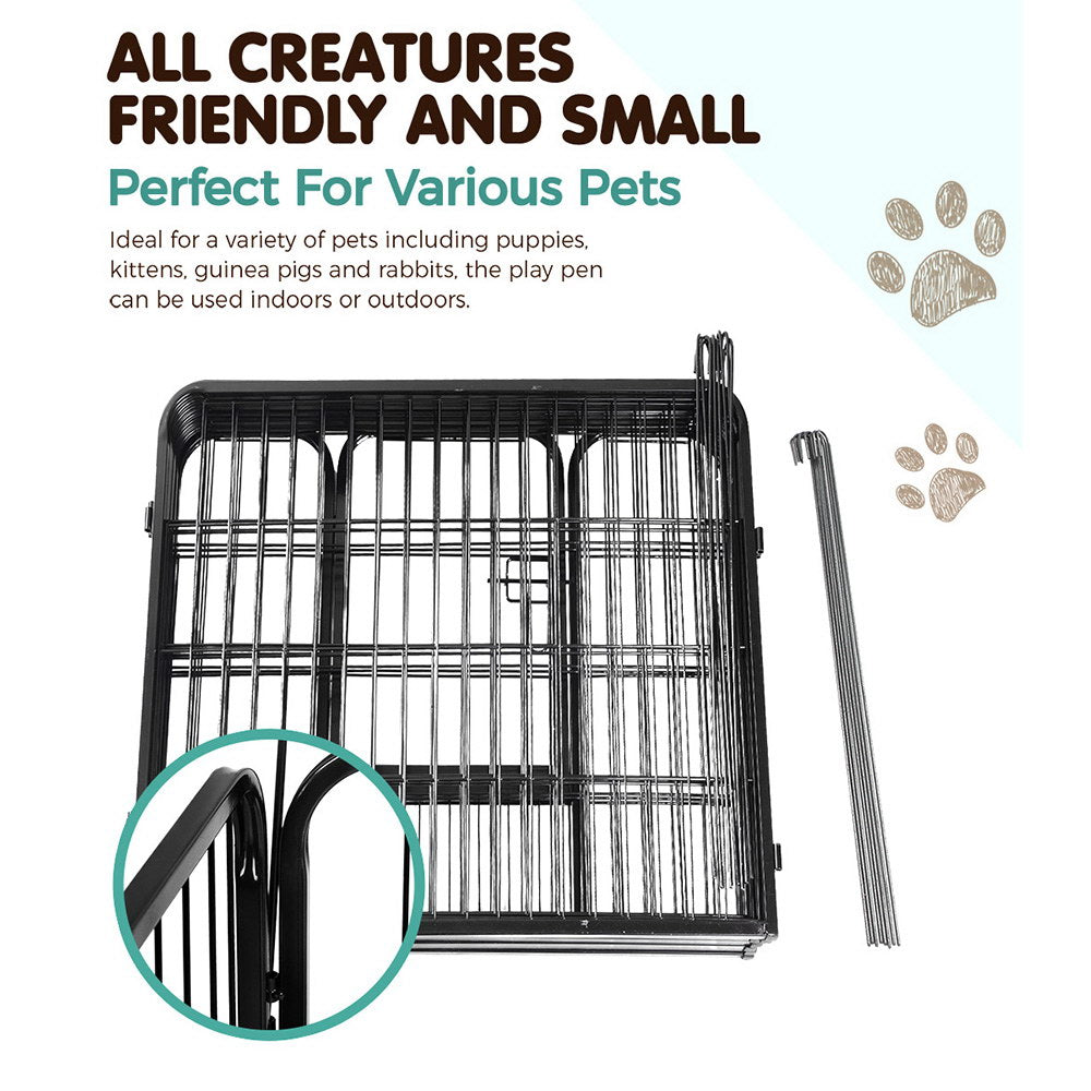 32" 8 Panel Dog Playpen Exercise Enclosure