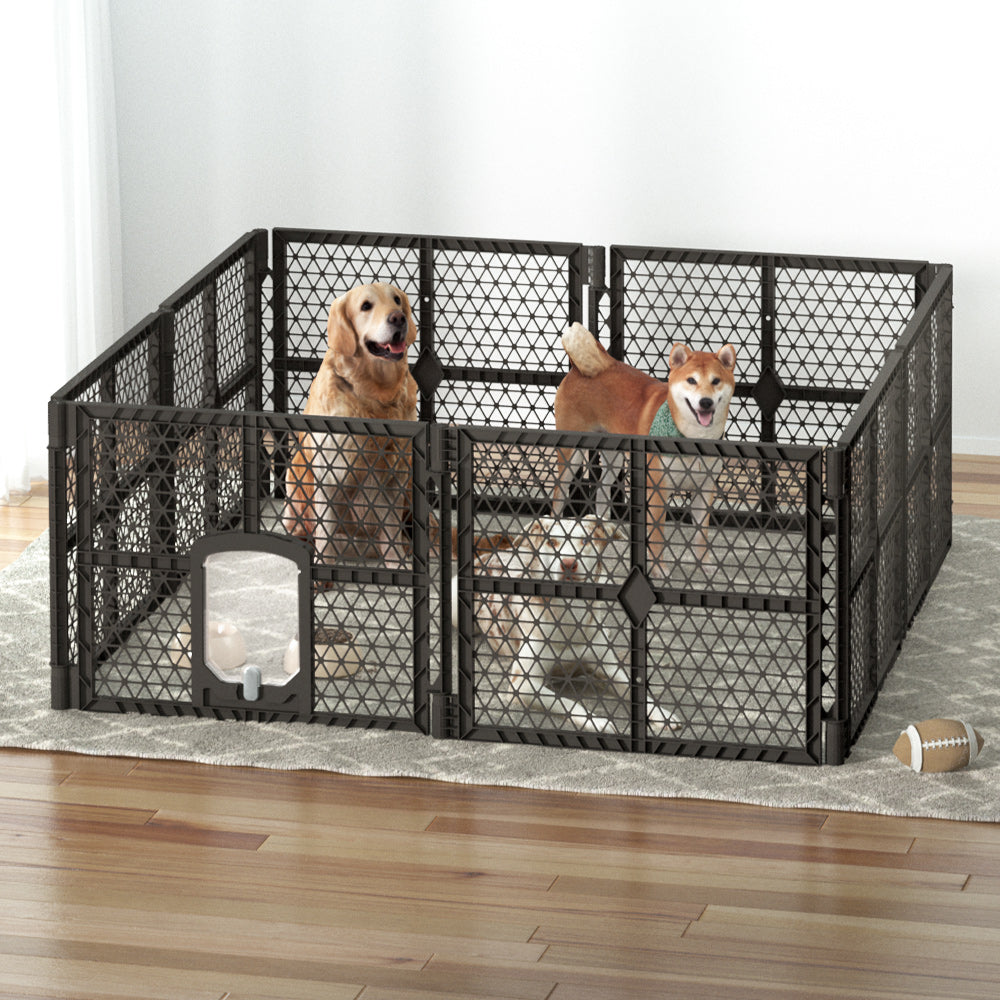 8 Panel Plastic Dog Playpen Enclosure
