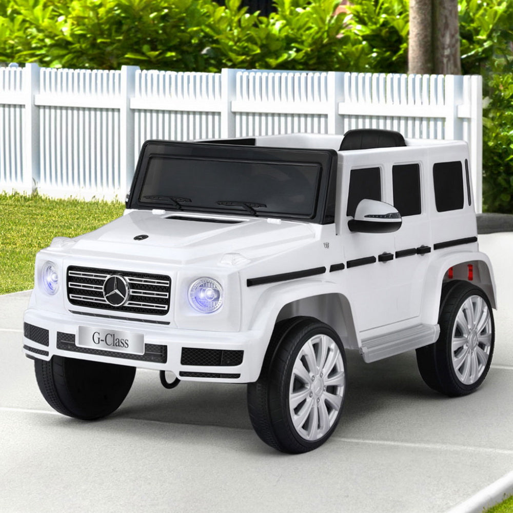 Mercedes-Benz G500 Licensed Kids Electric Ride-On Car (White)