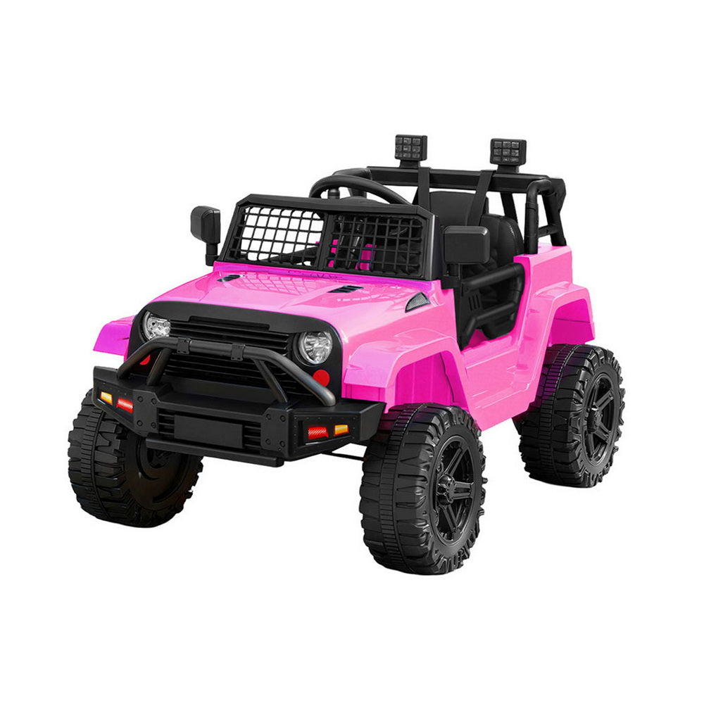 Jeep-Style Kids Electric Ride-On Car (Pink)