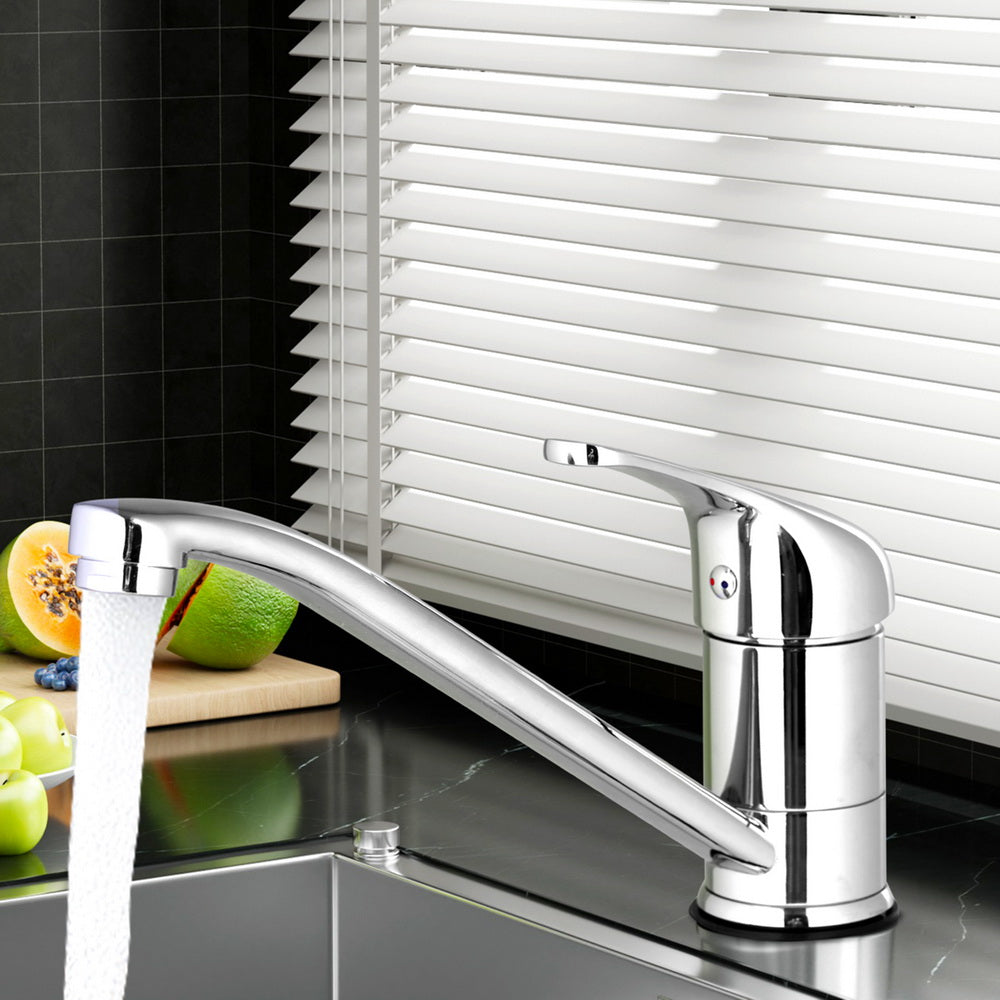 Long Spout Kitchen Mixer Tap (Chrome)
