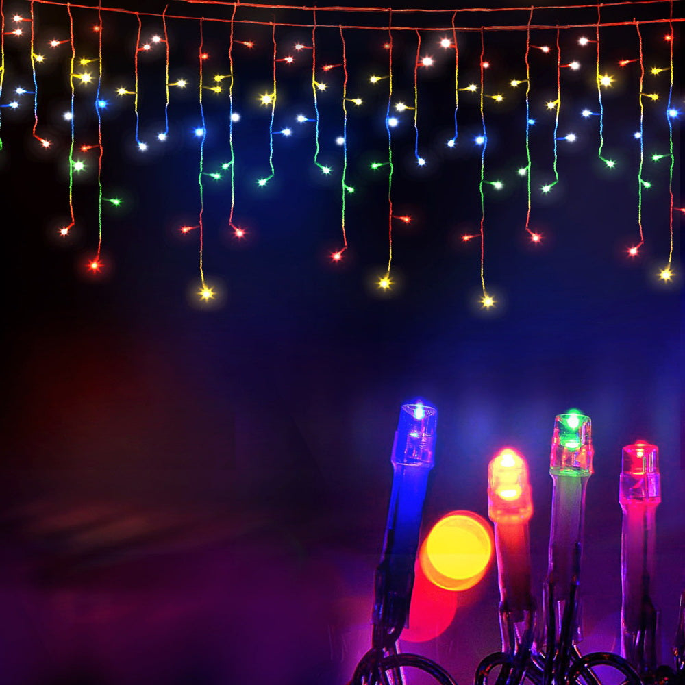 32m Icicle Christmas Lights, 960 LED (Multi-Colour)