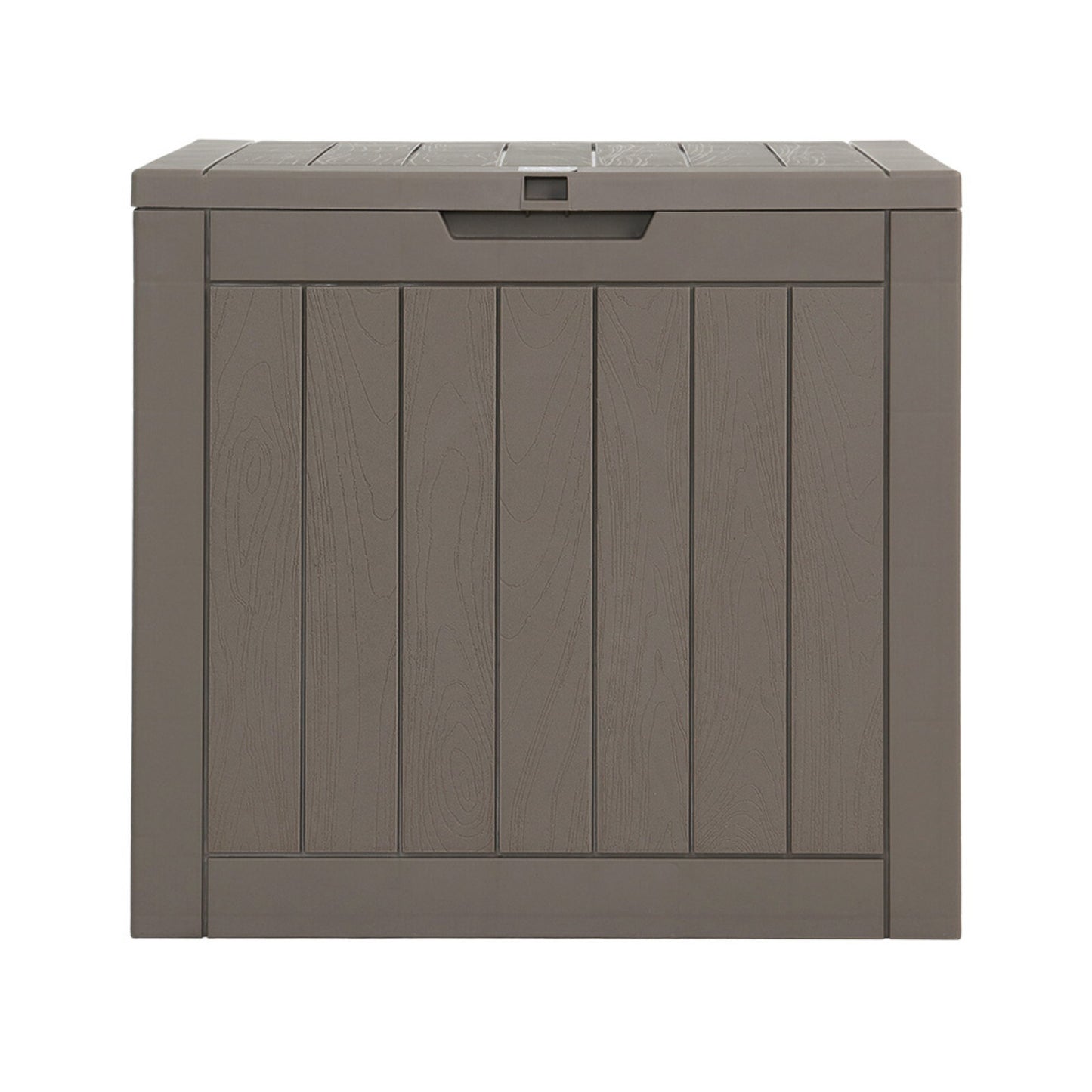 118L Outdoor Tool Storage Box - Grey Built in Bench