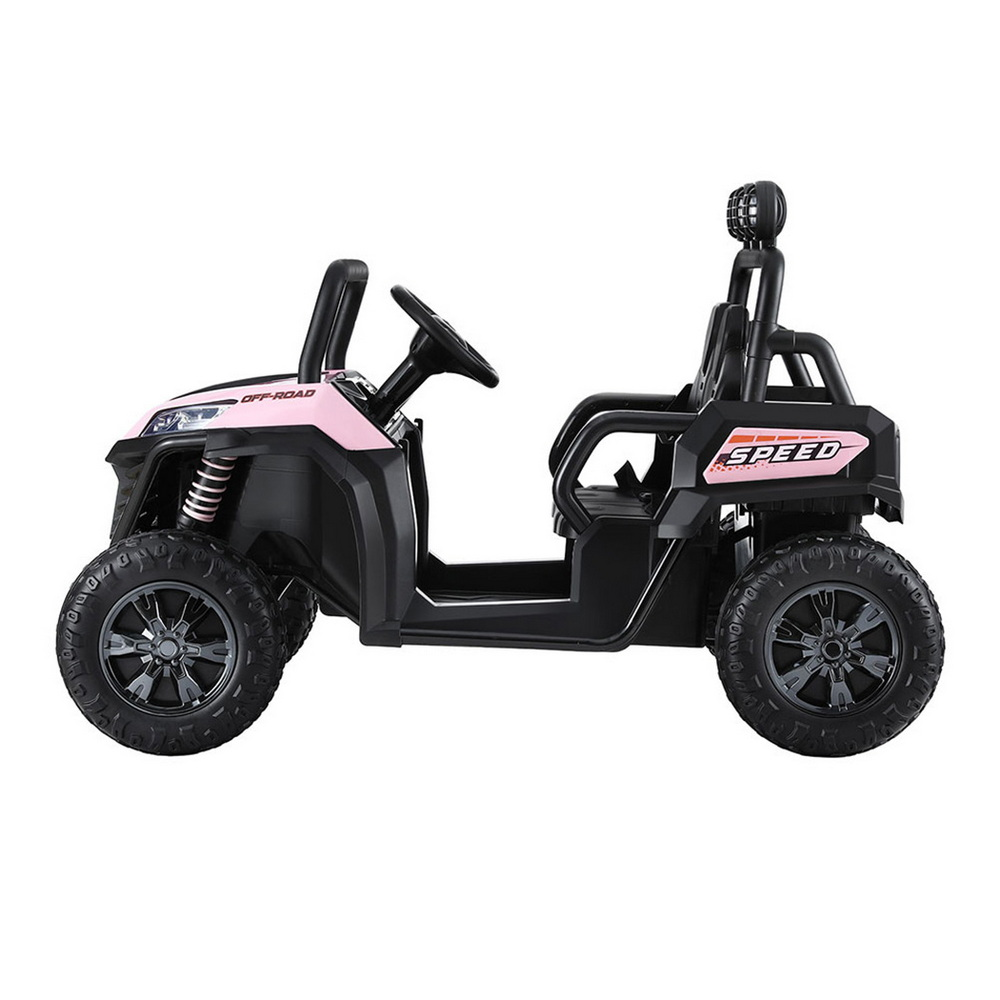 Kids Ride On Car Electric Toys Cars Headlight Music Remote Control Pink ATV