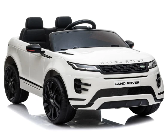 Range Rover Electric Evoque 12V Ride-On LED Lights Music Kids Fun - White