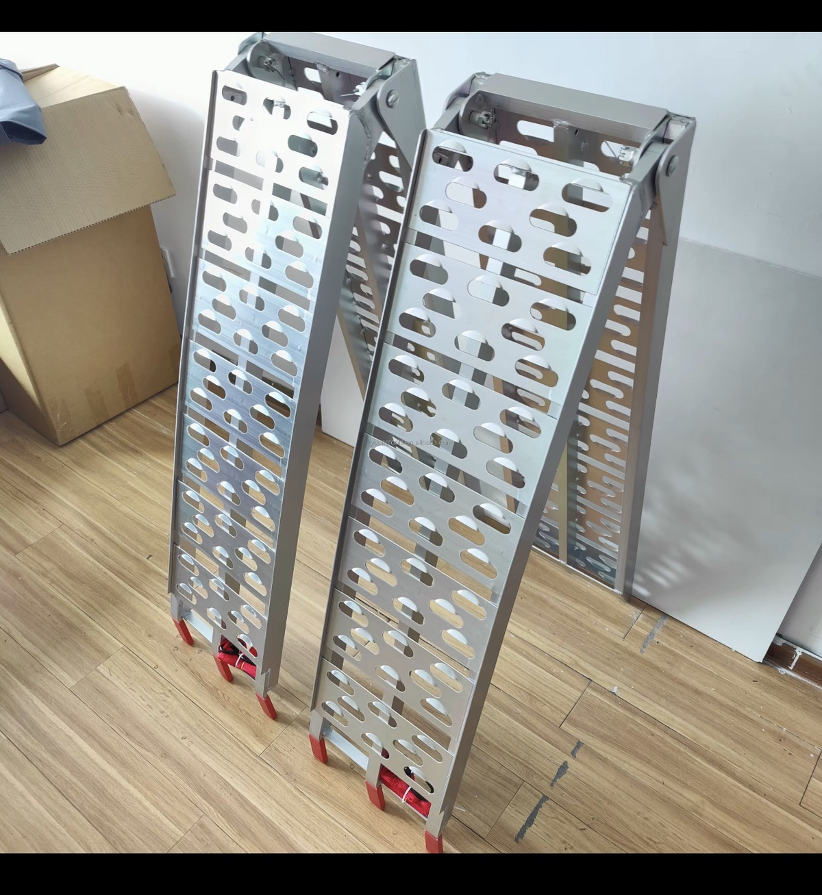 2x Aluminium Folding Loading Ramps ATV Motorbike