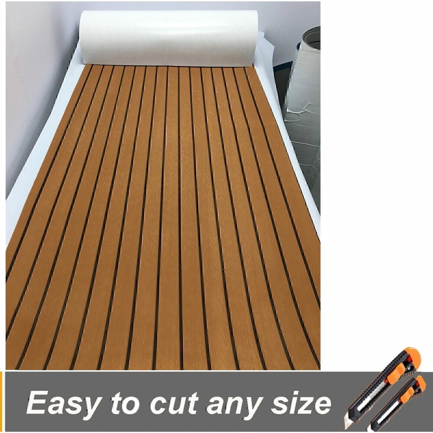 240×90cm Boat Decking EVA Foam Sheet Teak Flooring EVA Yacht Marine Carpet AU*HO