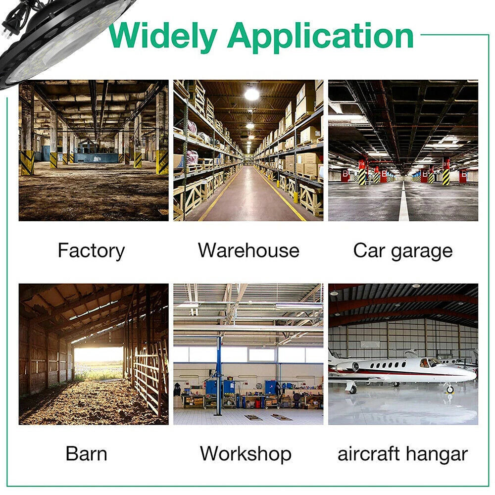 High Low Bay LED Lights 100W UFO Industrial Workshop Warehouse Factory Lamp