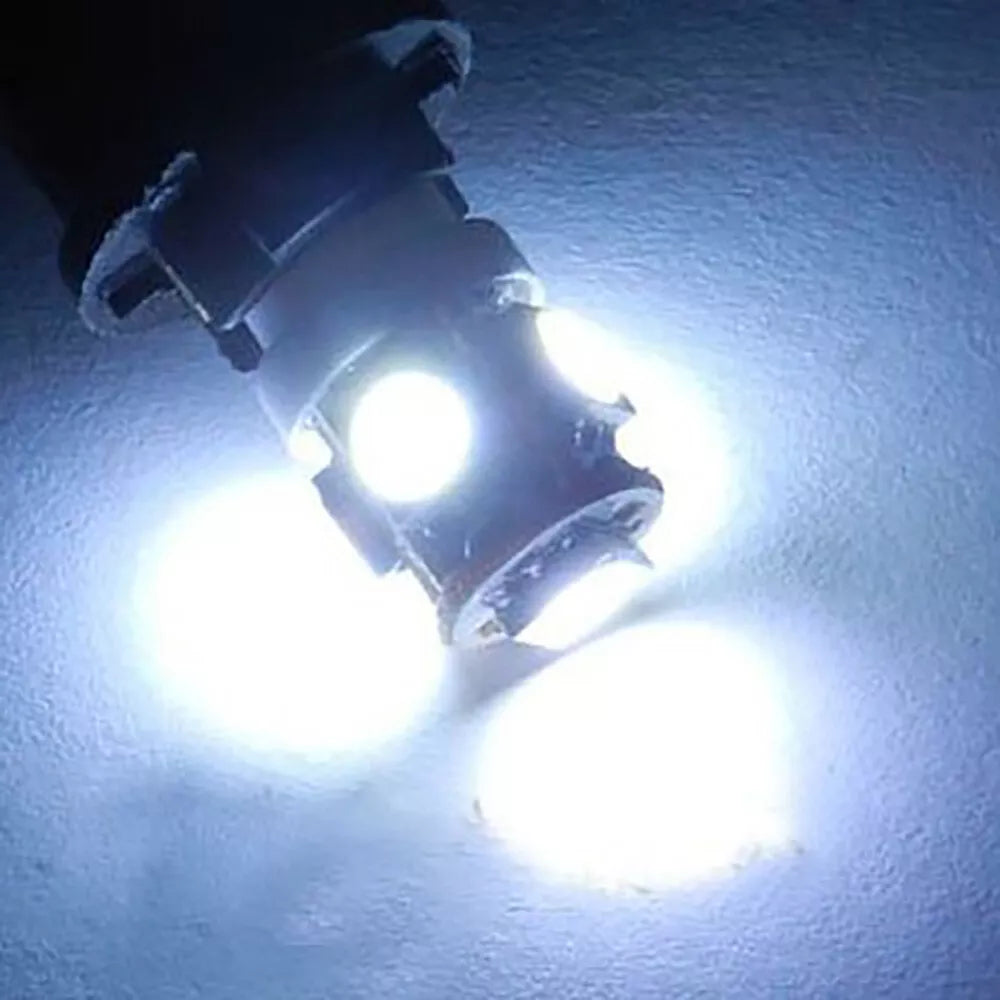10 x White T10 194 168 SMD 5050 LED Car Wedge Tail Side Parking Light Globe 12V