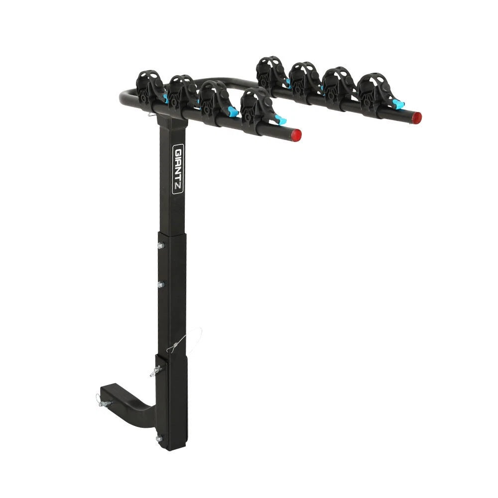 4 Bicycle Carrier Bike Rack Car Rear Hitch Mount 2" Towbar Foldable