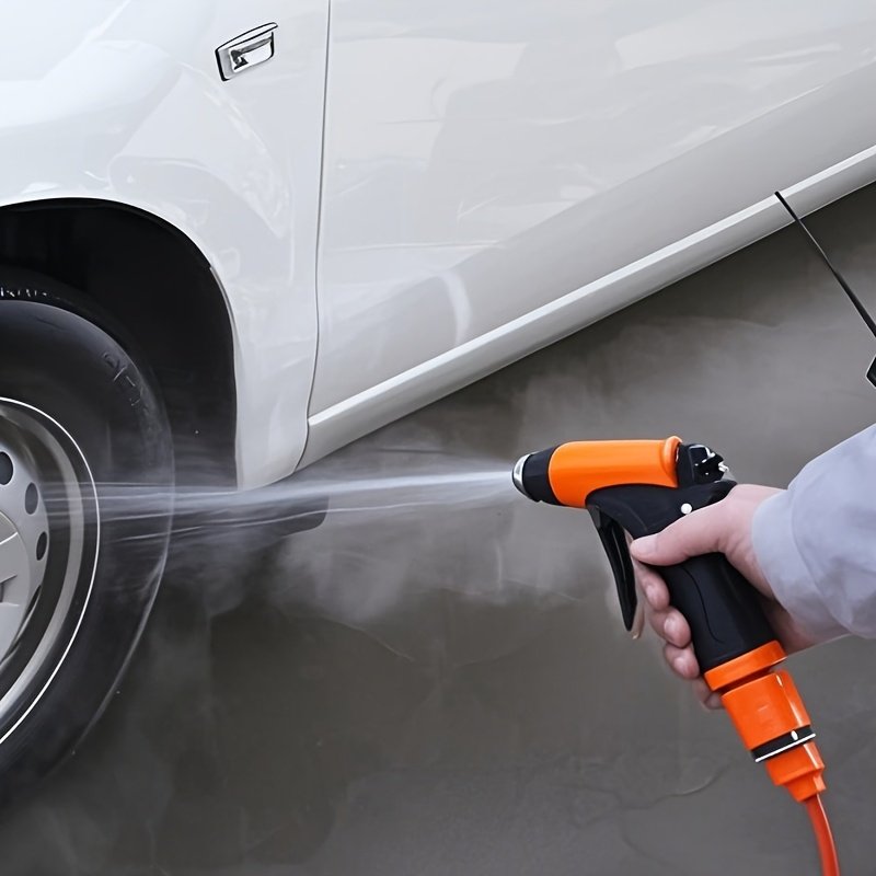 12V Portable Car Wash Pump Kit Spray Gun Hose Caravan RV - Brand New