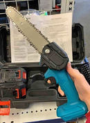 6" Mini Cordless Electric Chainsaw 2X Battery Powered Wood Cutter Rechargeable