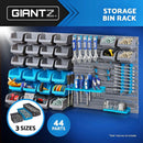 44 Storage Bin Rack Wall Mounted Tools Parts Garage Shelving Organiser
