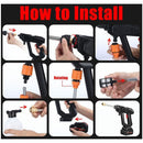 Cordless Pressure Washer Electric High Power Cleaner Wall Driveway Outdoor Watering Spray Gun 2x Battery Water Hose