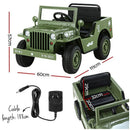 Kids Ride On Car Electric Toys Cars Headlight Music Remote Control Green