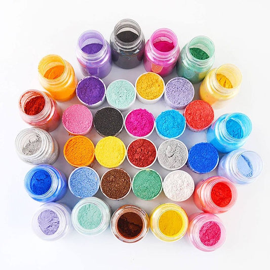 25PCS Colors Mica Powder Dye Pearl Pigment Epoxy Resin Natural Mica Mineral AUS