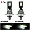 2pcs H7 LED Headlight Conversion Kit High Low Beam 6000LM 6000K White 55W U5