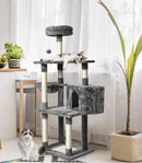 130cm Cat Tree Toy Scratching Post Board Scratcher Tower Condo Wooden House