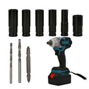 520Nm Cordless Impact Wrench Brushless Rattle Gun 1/2'' Drive & 2x Lithium Battery