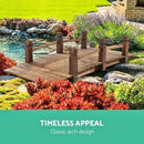 Garden Wooden Rustic Bridge Decoration Decor Outdoor Ornaments Yard