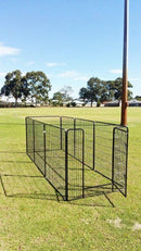 Dog Kennel Dog Run Playpen Portable Exercise Cage Fence Enclosure 8 Panels 80cm x 100cm