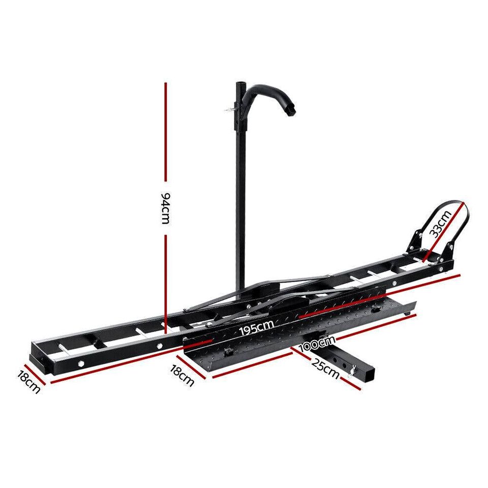 Giantz Motorcycle Motorbike Carrier Rack 2"Towbar Arm Rack Dirt Bike Ramp Steel