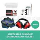 92cc Petrol Commercial Chainsaw 24" Bar E-Start Chain Saw Pruning