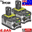 2X FOR RYOBI 18V 6.0AH LITHIUM BATTERY P108 ONE+ PLUS P102 P103 P108 P10