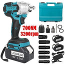 700NM 1/2" Cordless Impact Wrench Driver Brushless For Makita 18V Battery BL1860