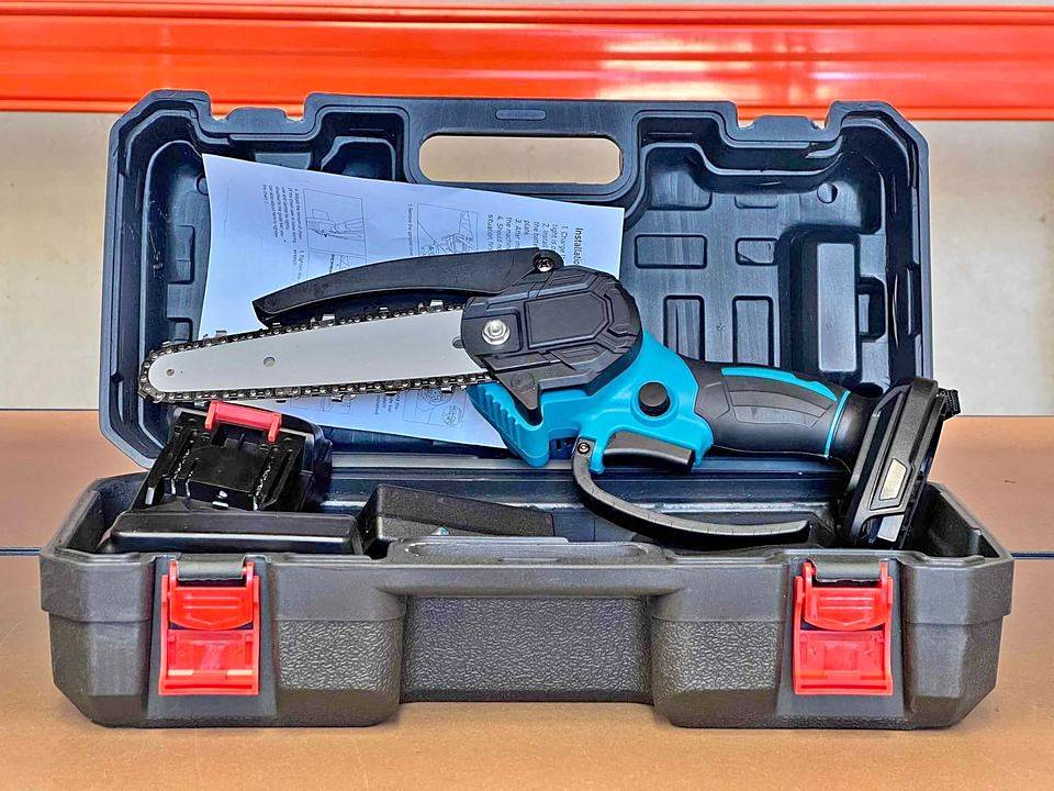 6" Chainsaw Cordless Battery Rechargeable Wood Cutter Saw Chain Saws Electric