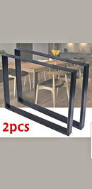 2 x Industrial Heavy Duty Steel Table Legs