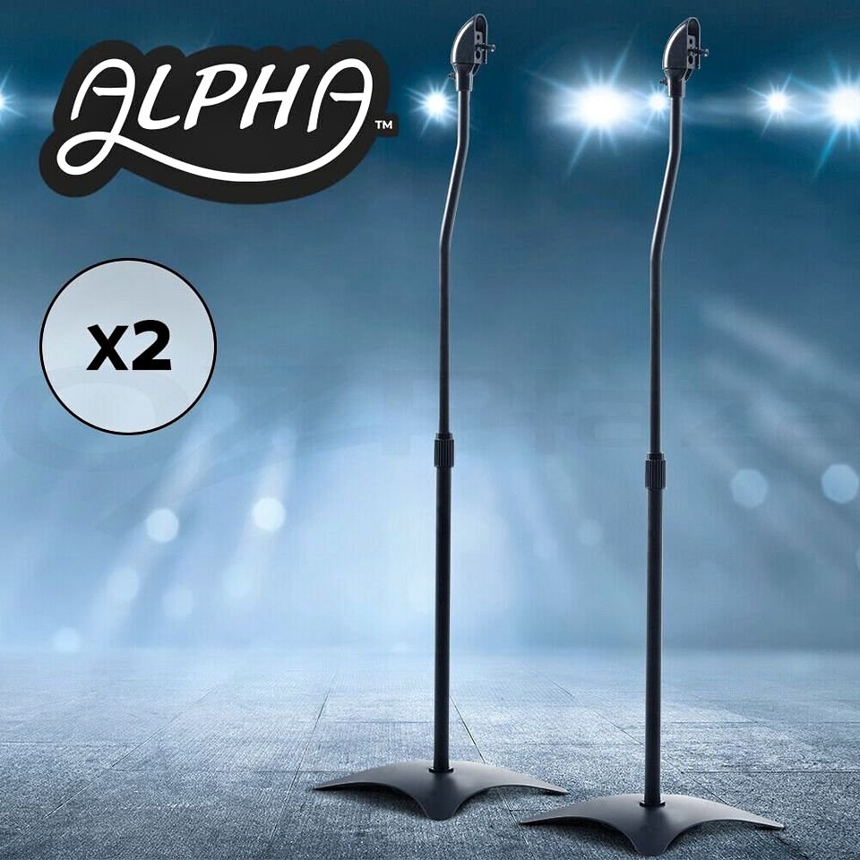 2pcs Speaker Stands Stand Studio Adjustable Height Mount Studio Floor Stage Home