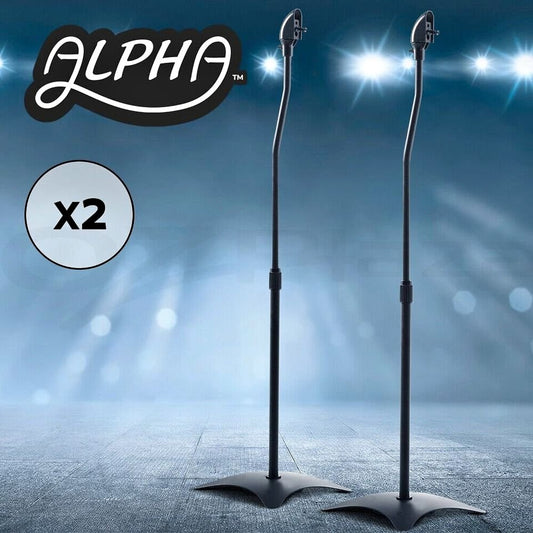 2pcs Speaker Stands Stand Studio Adjustable Height Mount Studio Floor Stage Home