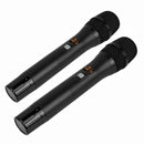 2PCS UHF Wireless Handheld Microphone System with Rechargeable Receiver Karaoke