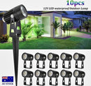 10X 12V LED Spotlights Landscape Outdoor Waterproof 5 W Garden Lights Floodlight