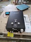 Devanti Outdoor Portable Gas Water Heater 8LPM Camping Shower Black with pump